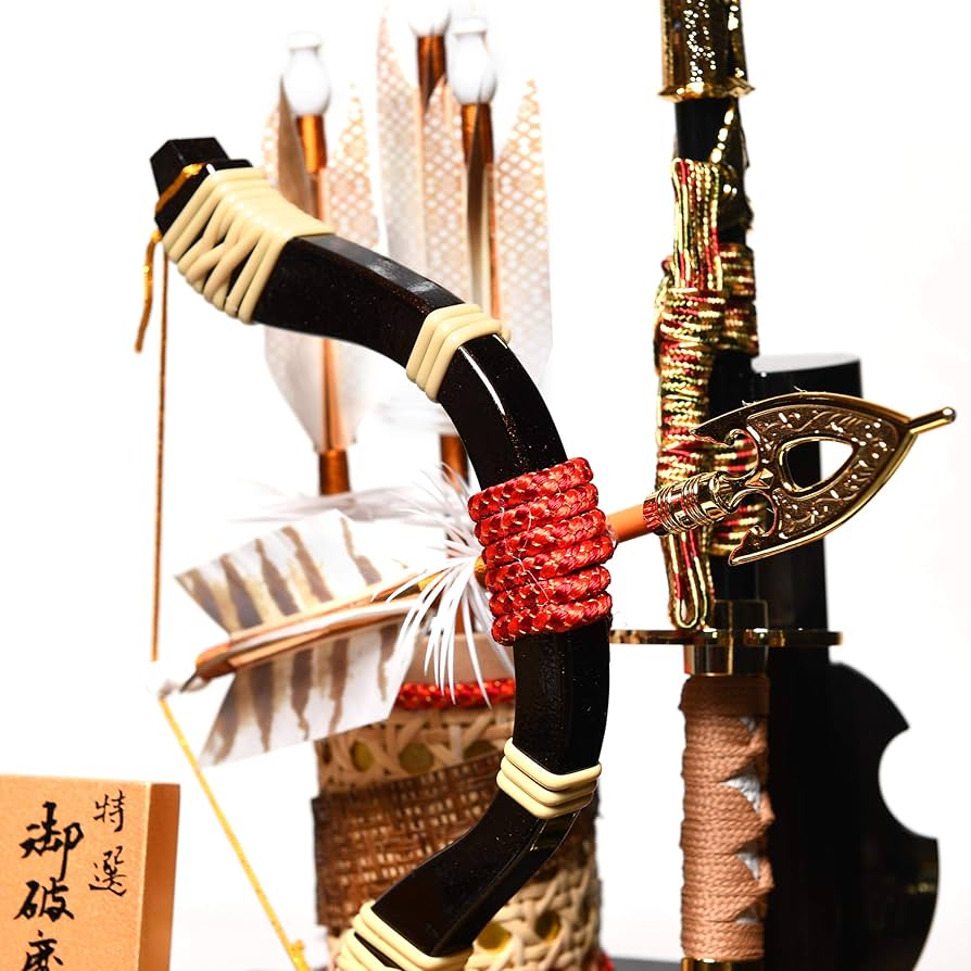 正月飾り 破魔弓 破魔矢 Amazon | 【初節句】【破魔矢】破魔弓 18号：武蔵【MUSASHI