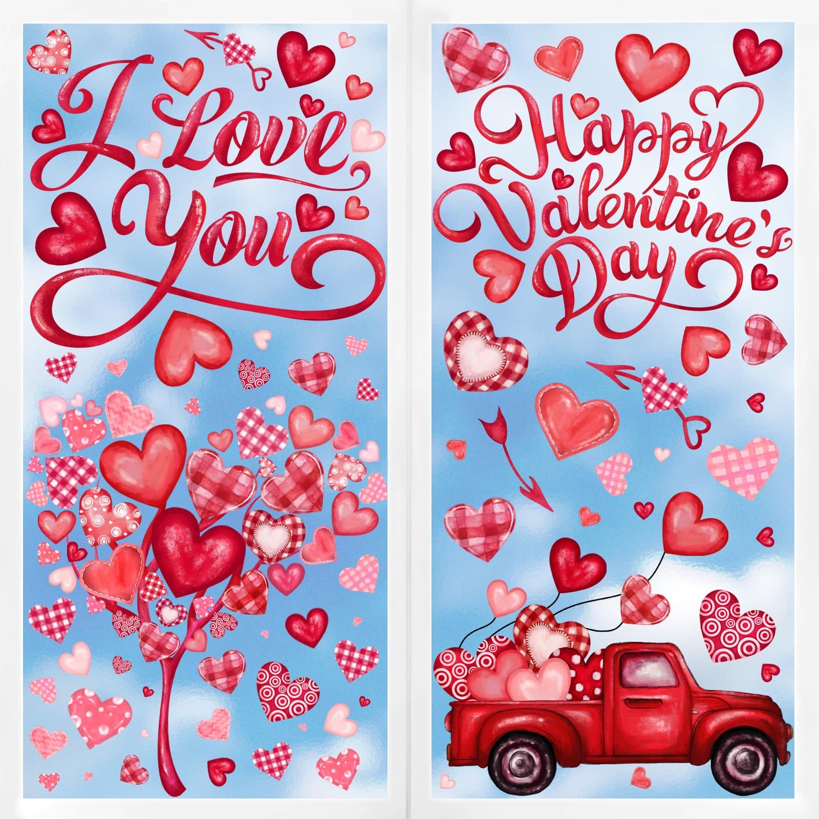 137 PCS Easter Window Clings for Glass Windows Spring