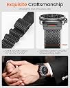 Magnetic Metal Mesh Loop Compatible with Samsung Galaxy Watch 8 Strap 40mm 44mm Stainless Steel Band for Galaxy Watch 8 Classic Strap 46mm Milanese (No Watch) (Black) gallery image