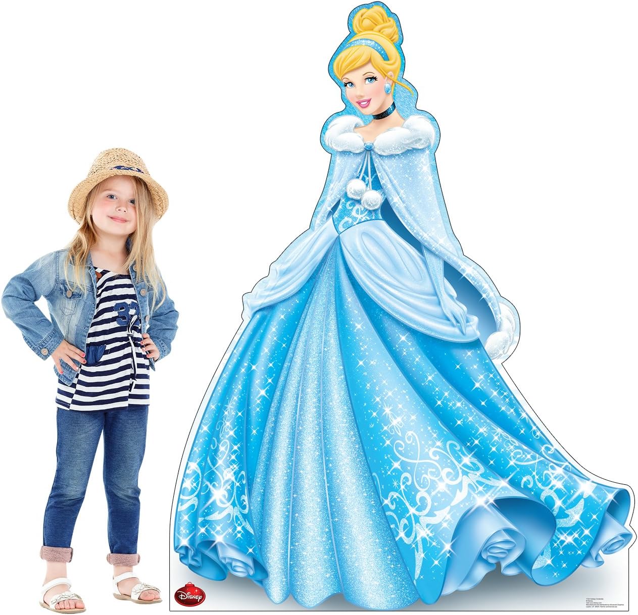 Cardboard People Holiday Cinderella Life Size Cardboard Cutout Standup - Disney Holiday Collection