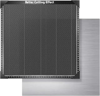 ORTUR Selected Honeycomb Laser Bed Working Table, 17.3x17.3x0.87 Inch Honeycomb Panel with Aluminum Plate for Laser Engraver and Cutter Machine, Smooth Edge Cutting, Table Protecting