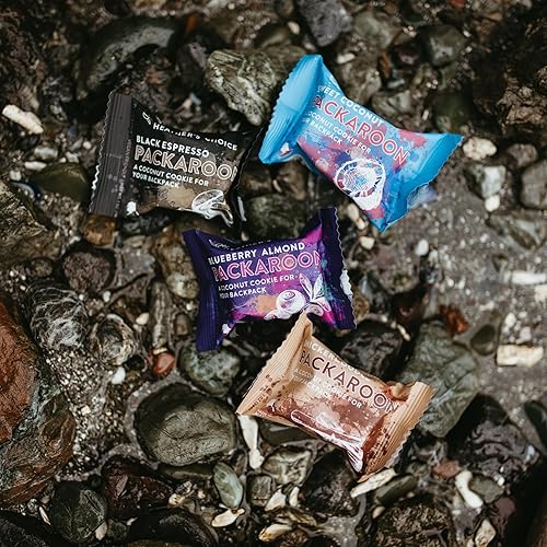Miniatura 10 de Heather's Choice Packaroons, bocadillos veganos sin gluten envueltos individualmente para mochileros, camping, senderismo y viajes (vainilla