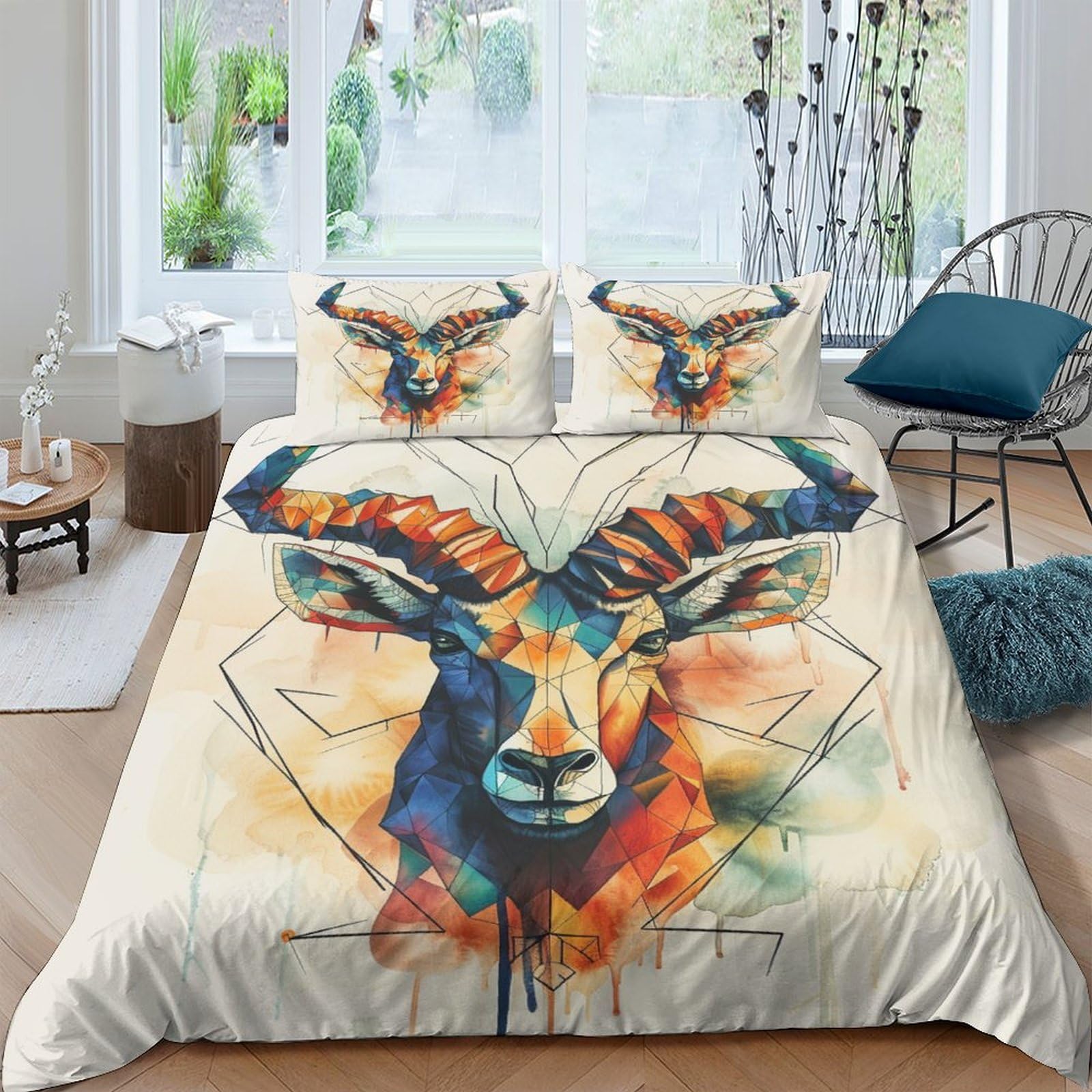 Stampato in 3D Pronipote tibetano Copertina Stampata Microfibra Disegnata Set Di Biancheria Da Letto Ipoallergenico Set 3 Pezzi,King（220x240cm）, Per Adolescenti E Adulti
