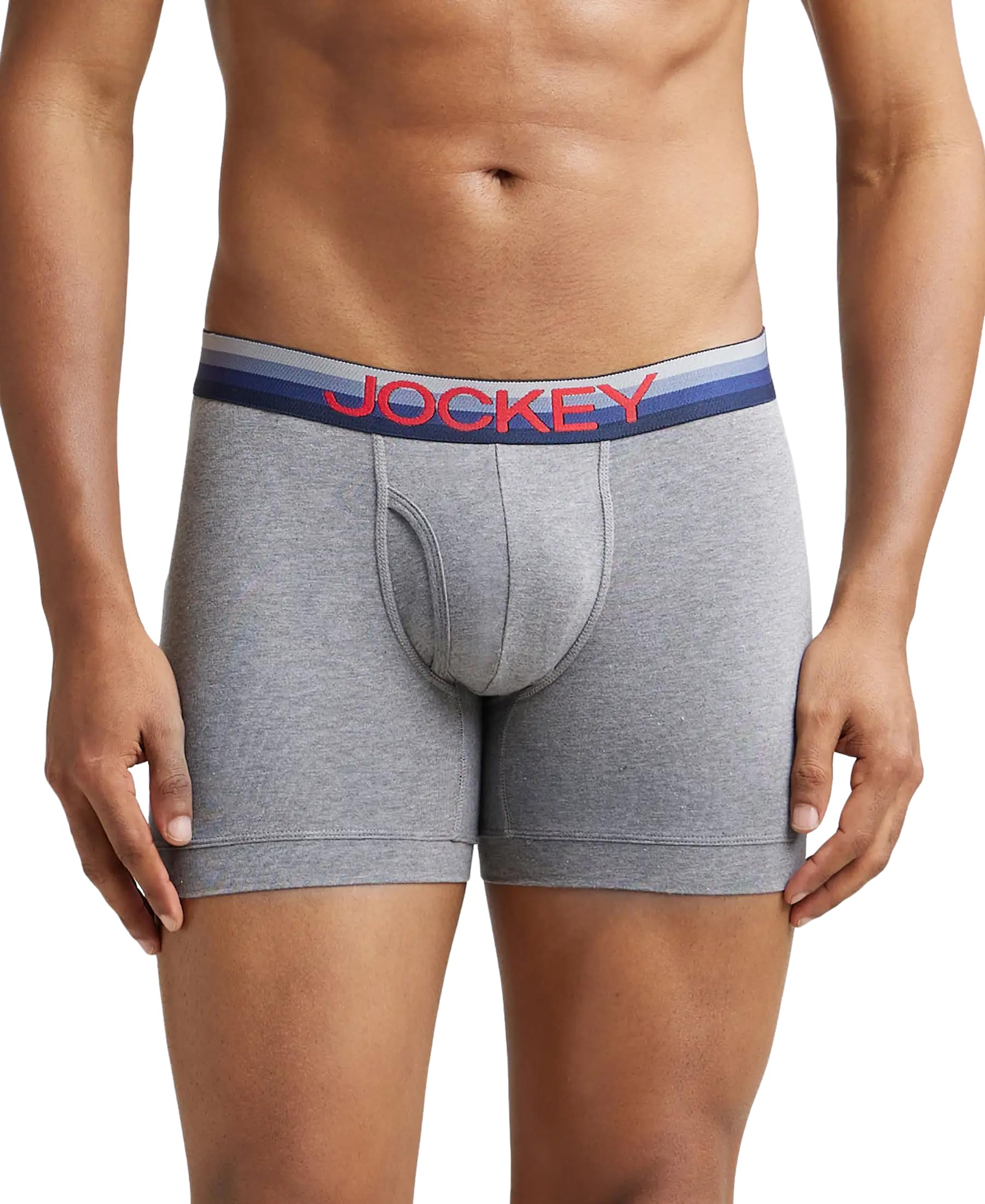 jockey ZN03 Men's Super Combed Cotton Elastane Stretch Solid Boxer Brief with Ultrasoft Waistband-picture-26