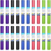 Yilloog 20 Pcs Yoga Mat Non Slip Exercise Workout Mat with Strap for Women Gym Fitness Home Supplies, 72 x 24 Inch