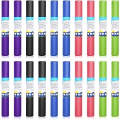 Yilloog 20 Pcs Yoga Mat Non Slip Exercise Workout Mat with Strap for Women Gym Fitness Home Supplies