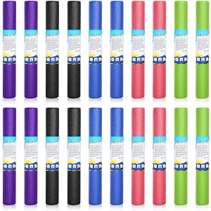 Yilloog 20 Pcs Yoga Mat Non Slip Exercise Workout Mat with Strap for Women Gym Fitness Home Supplies