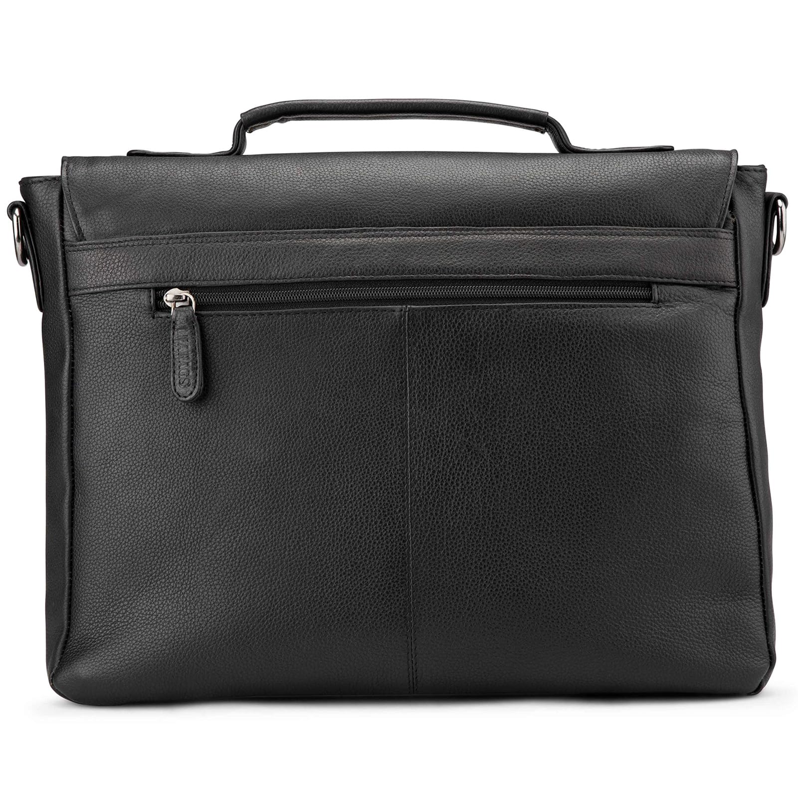 LEABAGS Leder Umhängetasche Herren Aktentasche Vintage Laptoptasche Messenger Bag für 15 Zoll Laptop, Umhängetasche mit Schultergurt, Notebooktasche Leder，Arbeitstasche,Schultertasche