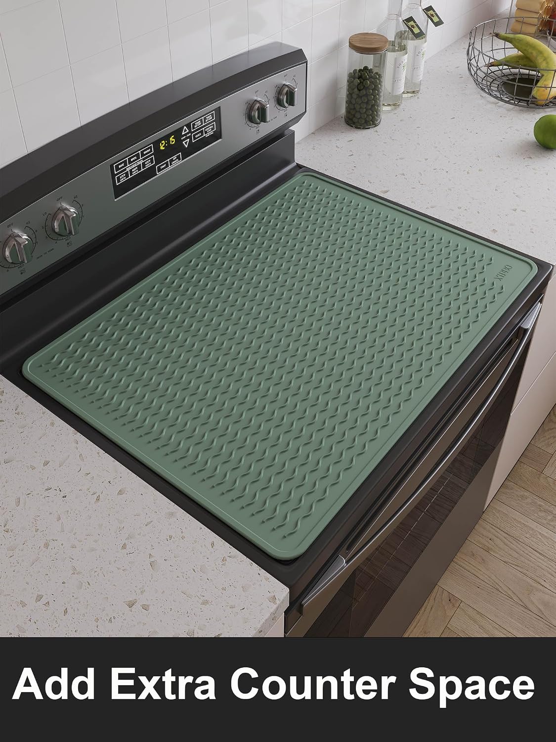 XiFEO Stove Top Covers for Electric Stove, Food Grade Heavy Duty Silicone Glass Stove Top Cover Protector, Induction Cooktop Protector, Heat Resistant Range Ceramic Stove Top Covers Mat, Oven Cover image 5