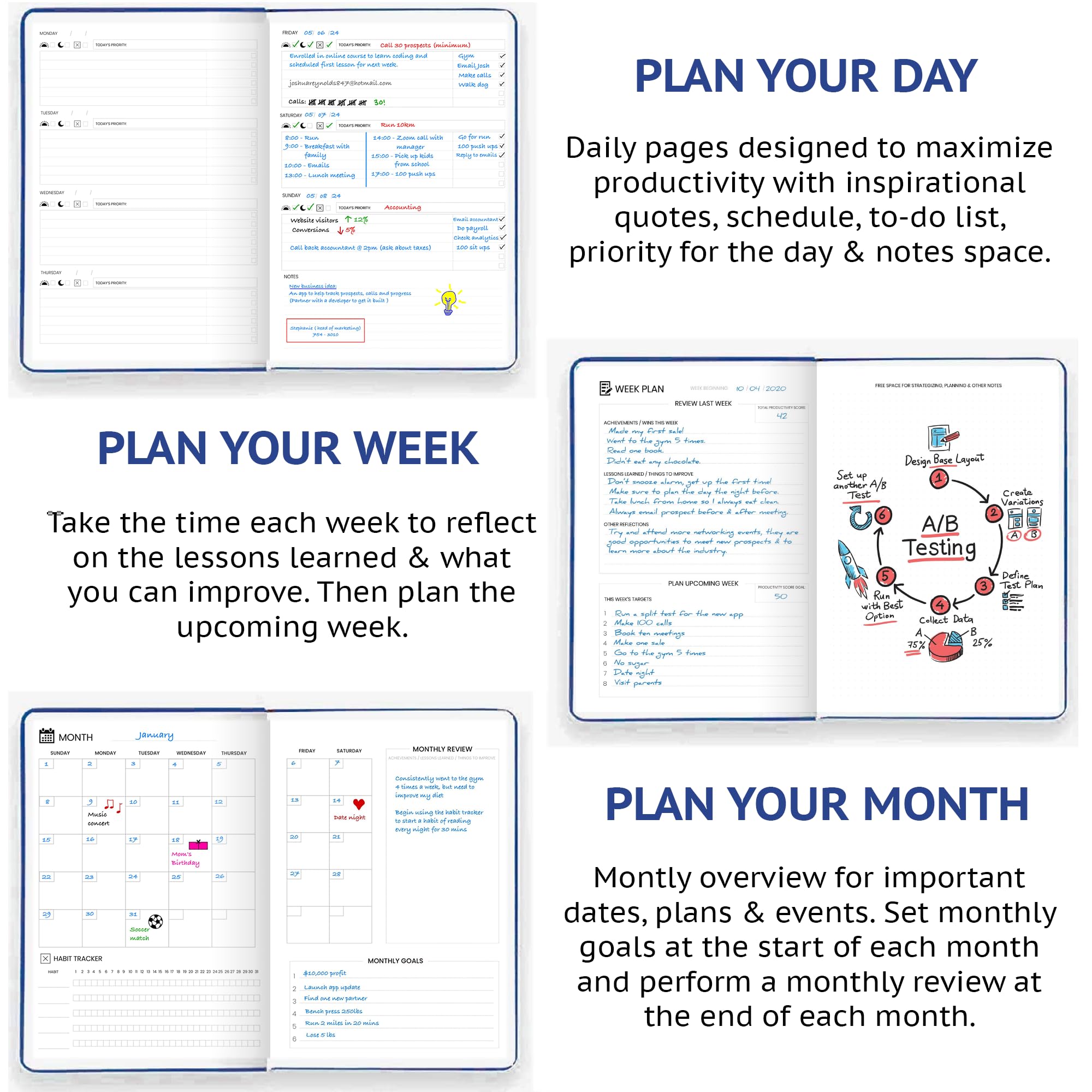 Wyze Planner Pro - Goal Setting Planner To Increase Productivity And Achieve - View #10