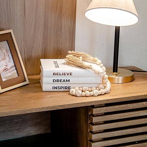 Miniatura 6 de Dabster Guys Libros decorativos para decoración del hogar, libros de decoración de lino con diseño inspirador, decoración de estantes, páginas en