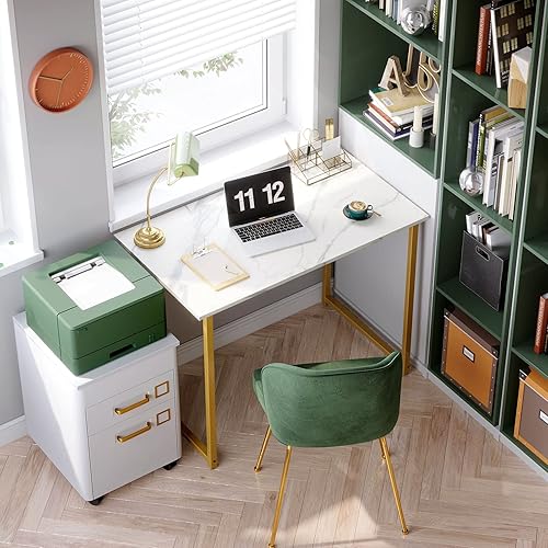 Miniatura 33 de Coleshome - Escritorio para computadora, de 32 pulgadas, estilo moderno y sencillo, para oficina en casa, escritorio estudiantil para escribir,