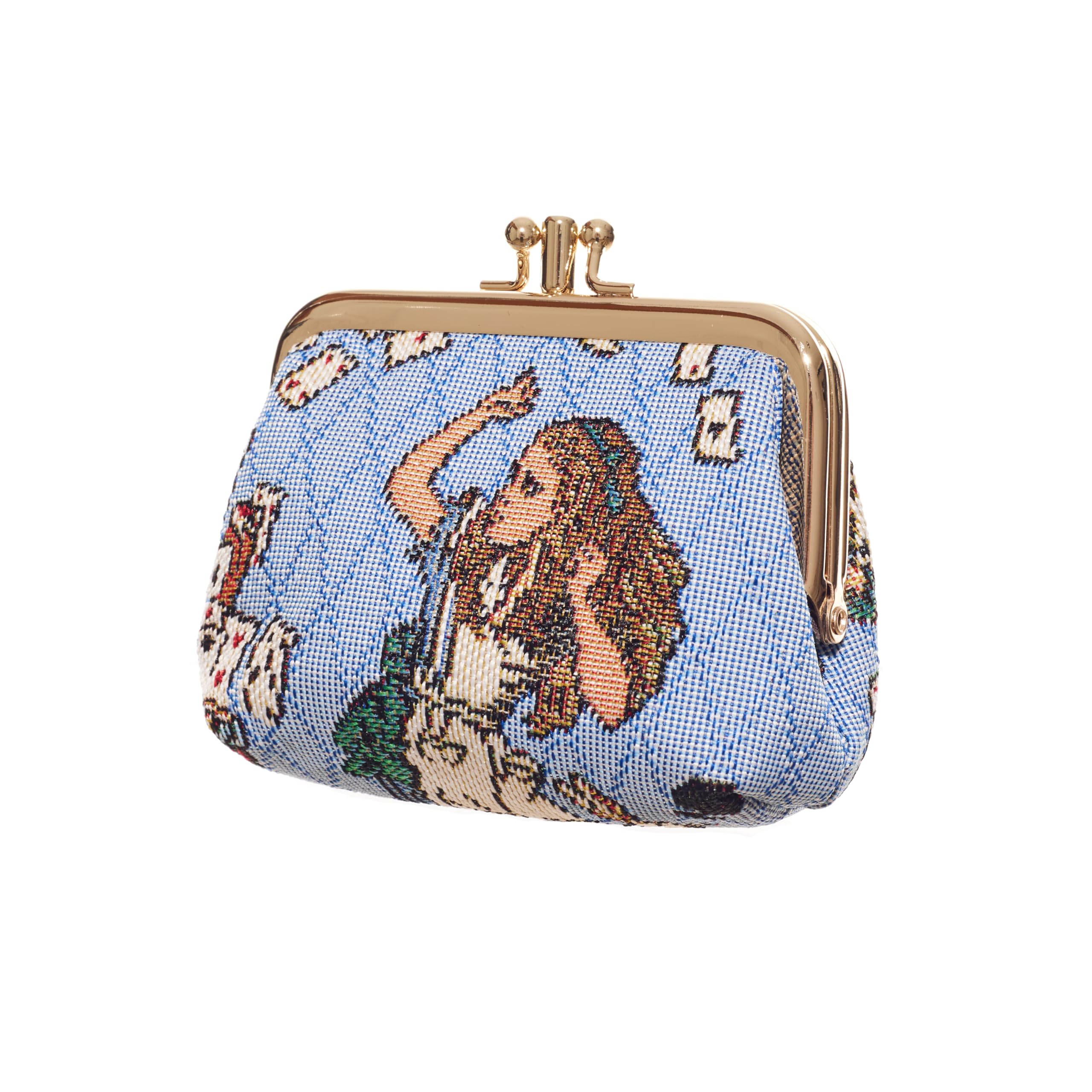 Signare Tapiz Lindo y Exquisito Monedero de Doble Bolsillo para Mujer con diseño Floral (Alicia en el país de Las Maravillas Nada más Que Tarjetas)