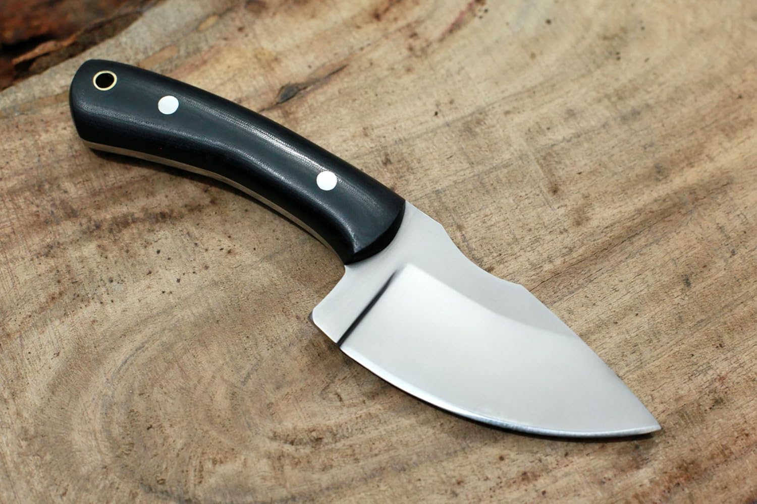 GCS Handmade Micarta Handle D2 Tool Steel Tactical Hunting Knife with leather sheath Full tang blade designed for Hunting & EDC GCS 508