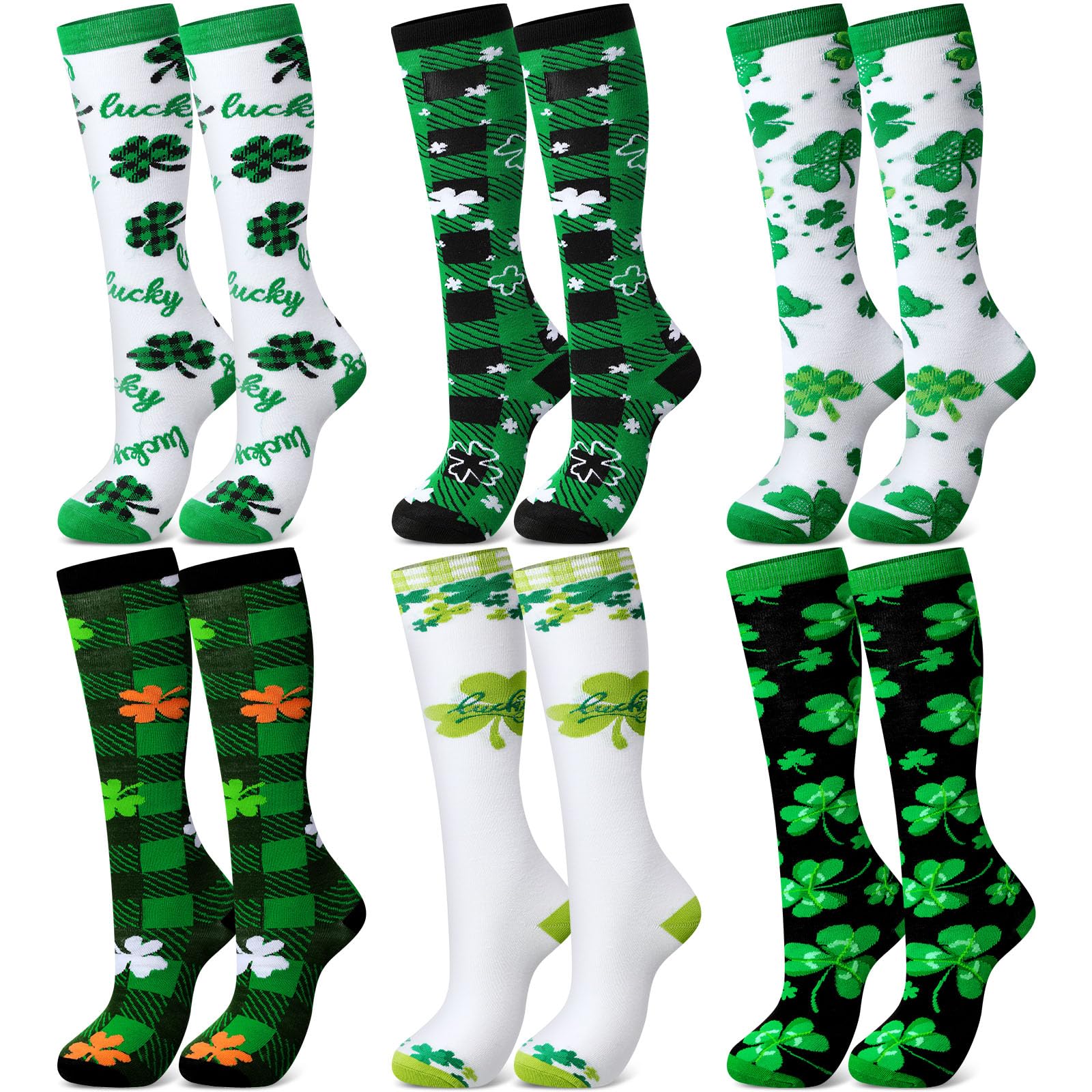 Chaussettes hautes femme Liitrsh : lot de 6 paires douces qui ne glissent pas - 8