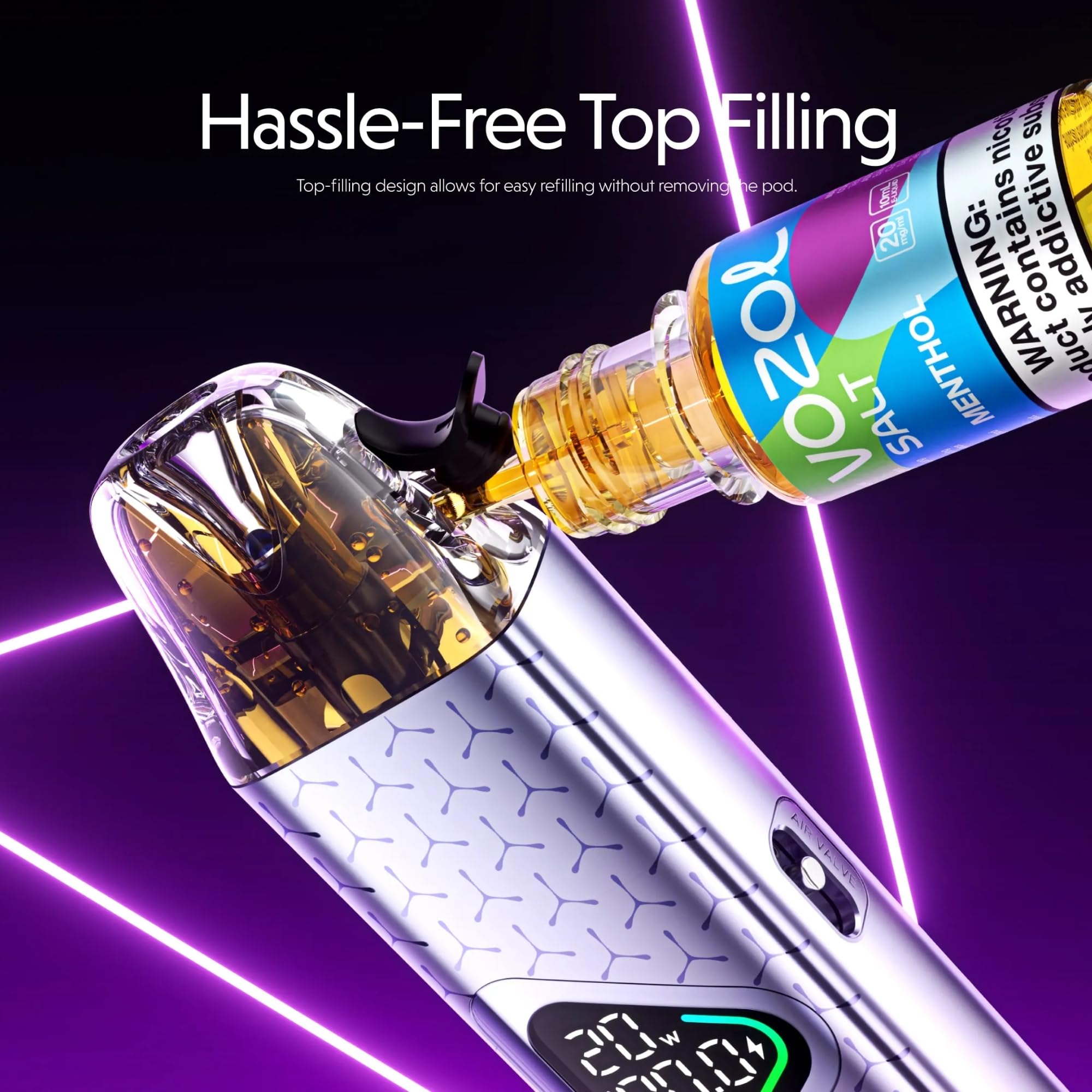 VOZOL Ace Max Pod [0.6ohm | 17w - 23w] 3 Pack - COMPATIBLE WITH: Vozol Ace  Max Kit, Ace Go Kit - RDTL Vaping, Top-Filling, Mesh Build - Nicotine Free:  Amazon.co.uk: Electronics & Photo