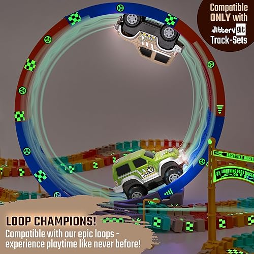 Miniatura 2 de JITTERYGIT Replacement Cars for Tracks - Extra Race Car Accessories for Dinosaur Race Track &amp; Train Toy Gift - Compatible with Most Tracks for Kids