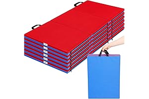 6-Pack Nap Mats in Vibrant Red and Blue, Perfect for Preschool and Daycare