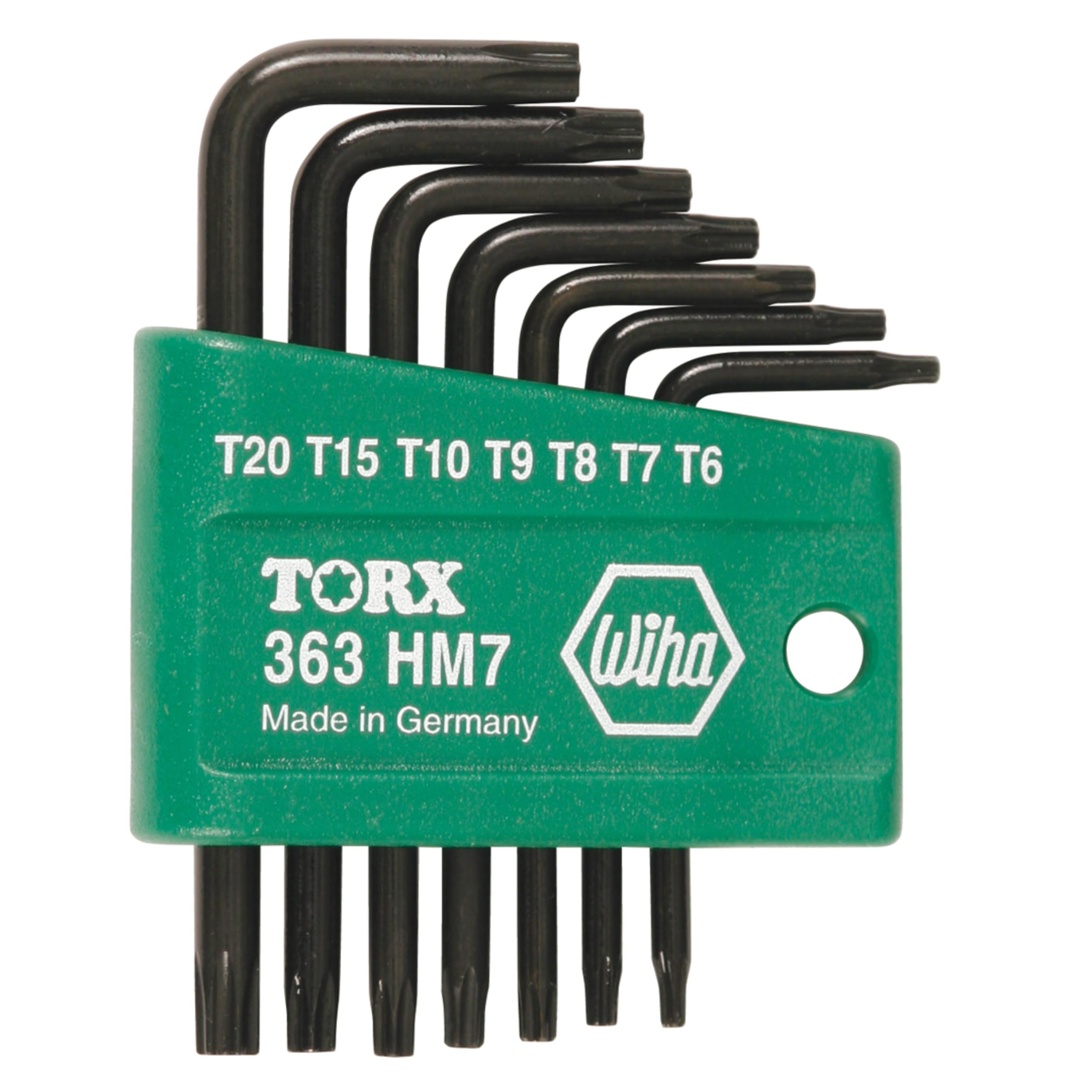 Wiha 36392 L-Wrench Set, Torx, Short Arm, 7 Piece
