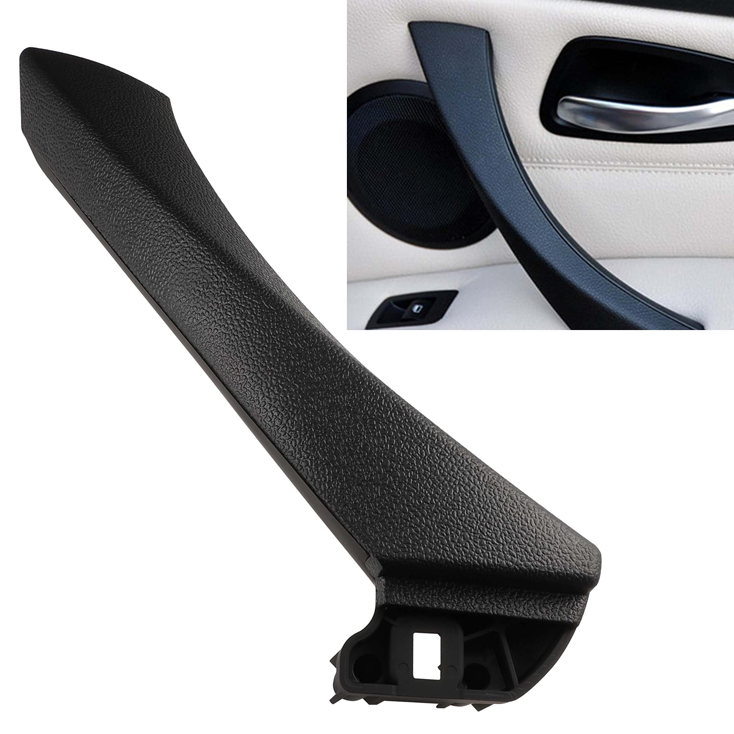 KASturbo Manilla interior derecha para BMW Serie 3 E90/E91 2004-2012 Negro | BMW E90/E91 316-335, OE 51419150336/51417230850
