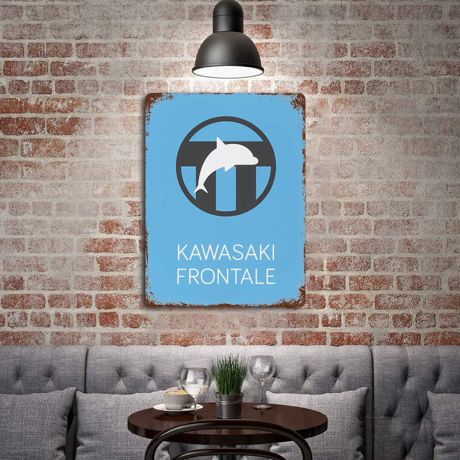 Amazon.co.jp: 川崎フロンターレ ブリキ看板 アートポスター 壁の装飾