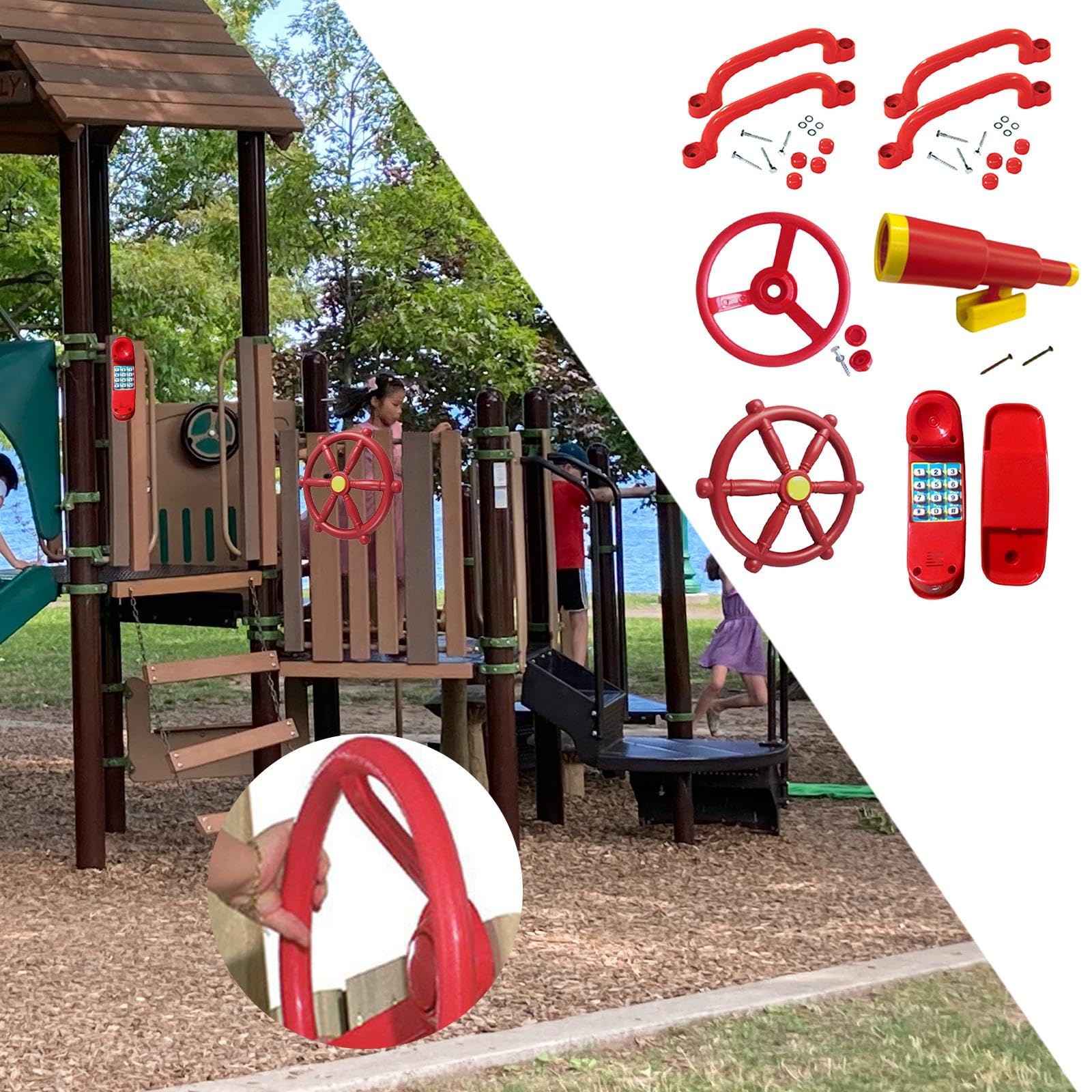 Accessori per Parchi Giochi, Set da Gioco per Esterni per del Cortile
