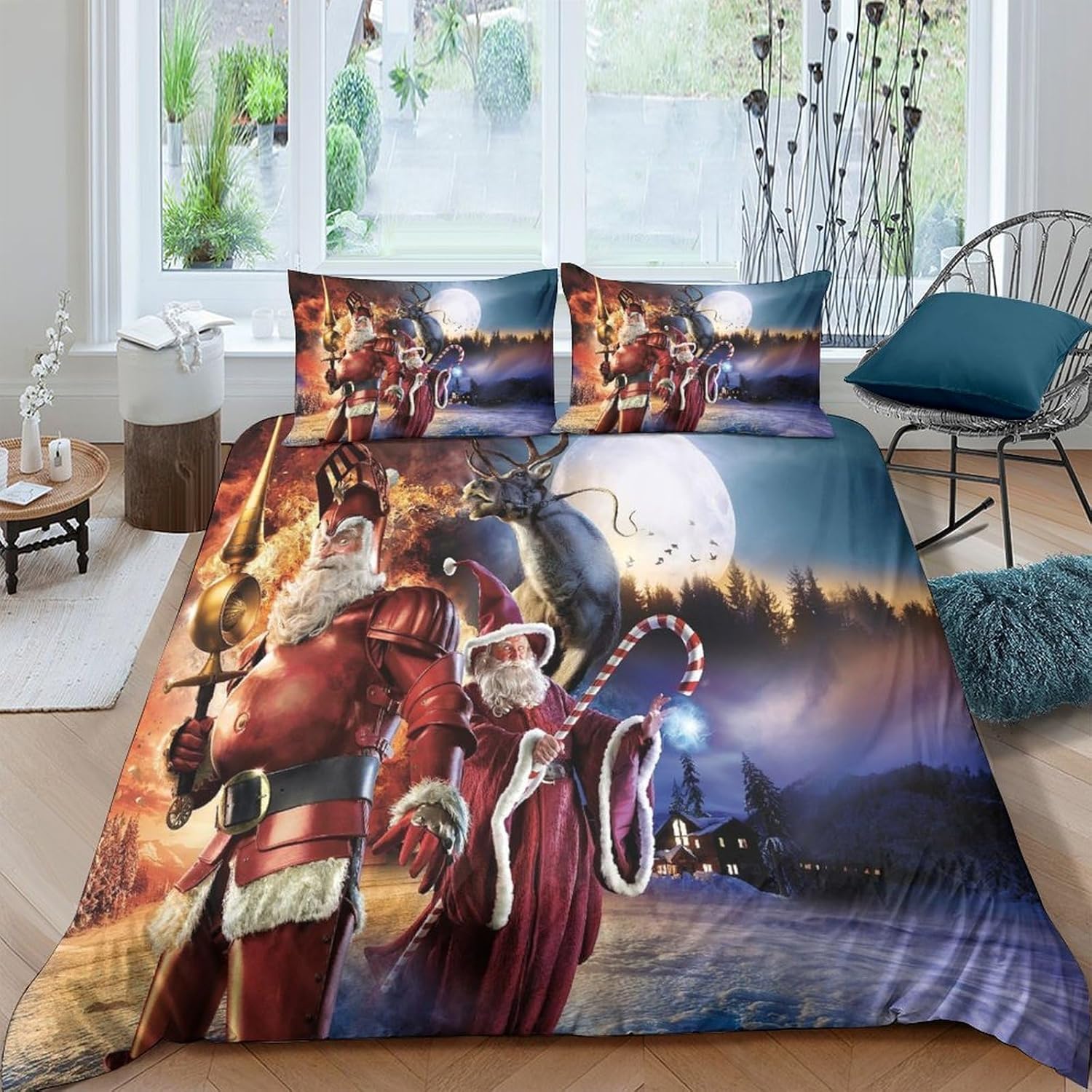 ZIAJKA Santa Claus Bedding Set for Funny Gifts, Children's Bedding Set