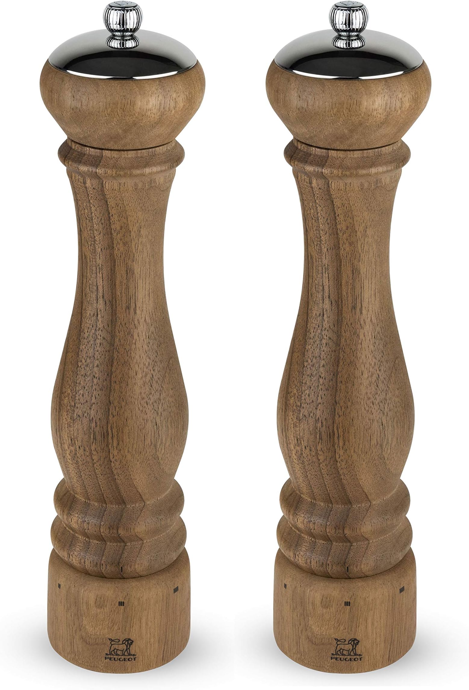 Peugeot Paris Icone U'Select 12-Inch Pepper & Salt Mill Set, Walnut