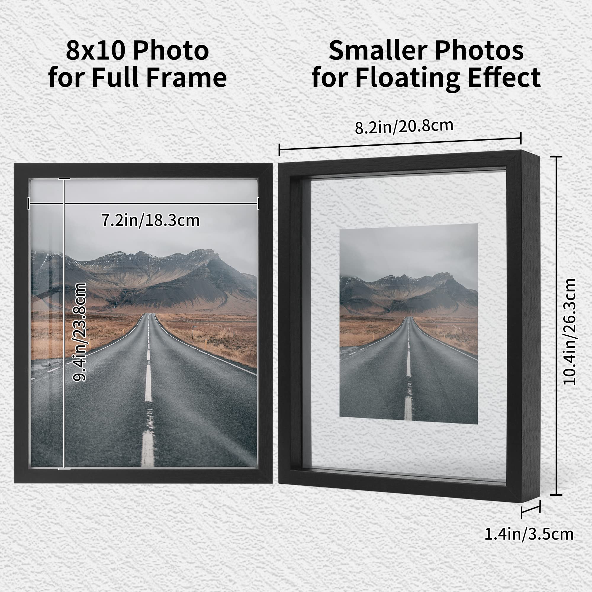 Afuly 写真フレーム 両面ガラスディスプレイ 透明 額縁 Amazon.co.jp: Afuly 写真フレーム 両面ガラスディスプレイ 透明 8x10