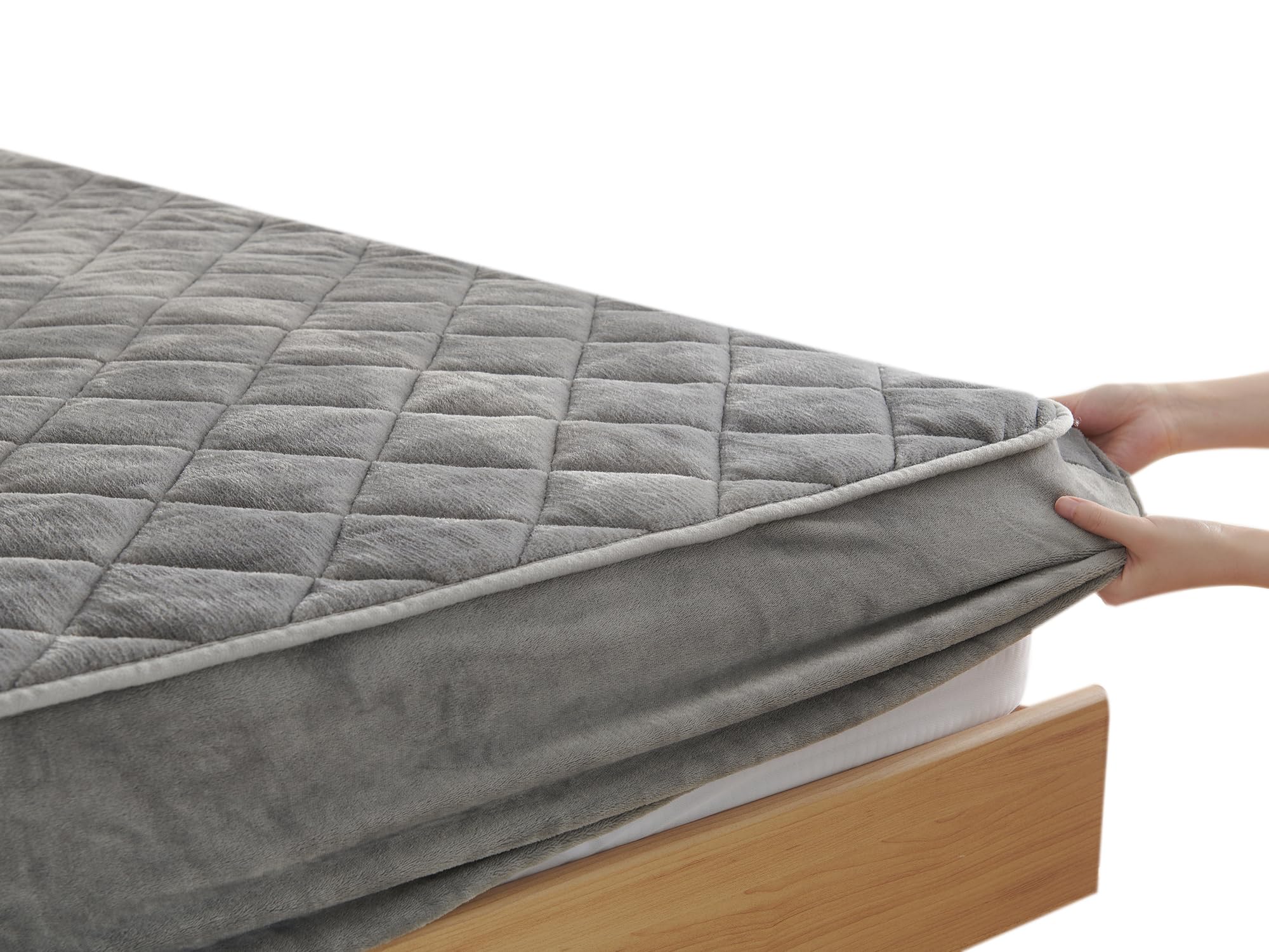 Amazon｜クモリ(Kumori) あったか パッド一体型ボックスシーツ