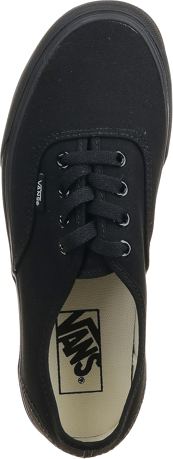 Vans Unisex Authentic True White Size 5 Women/3.5 Men Black