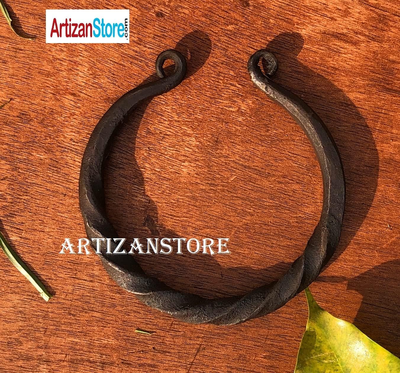 medieval iron viking bracelet bangle Jewelry hand forged pary wear bracelet - Image 2