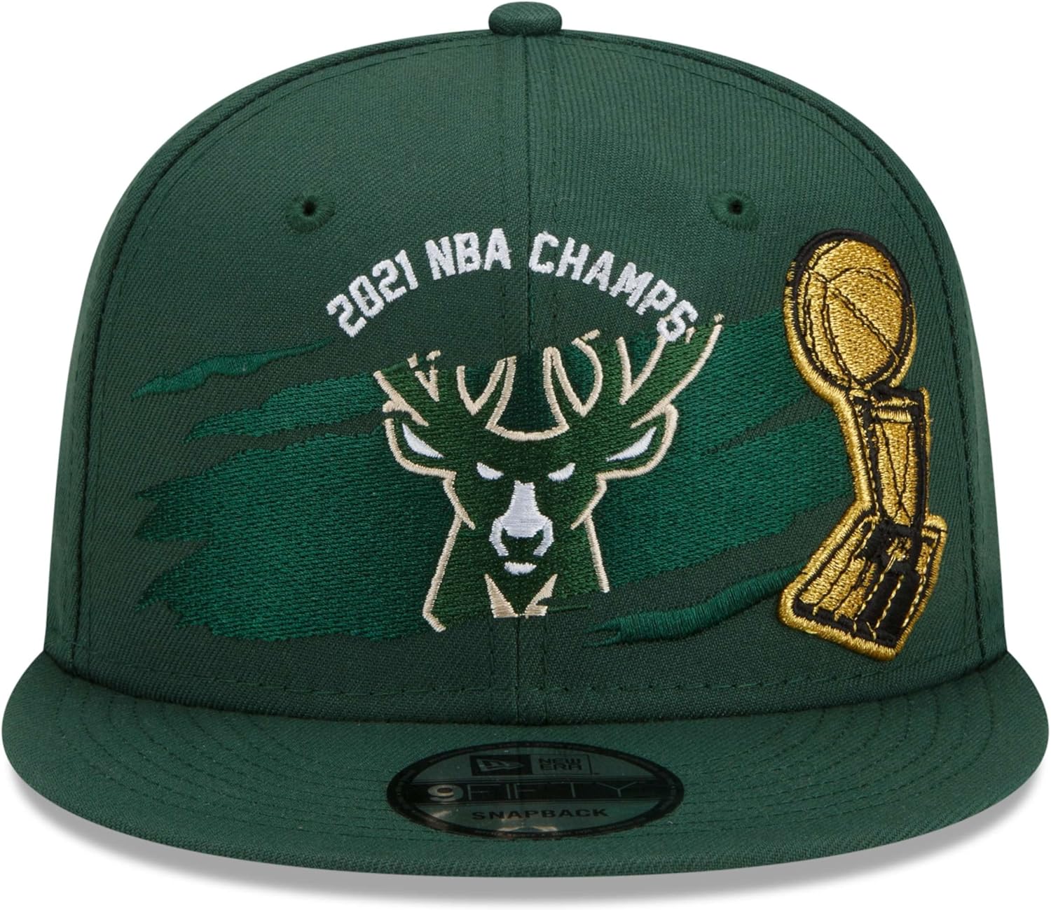 New Era Men's NBA Championship Adjustable 9FIFTY Locker Room Snapback Cap - Flat Bill Structured Baseball Hat