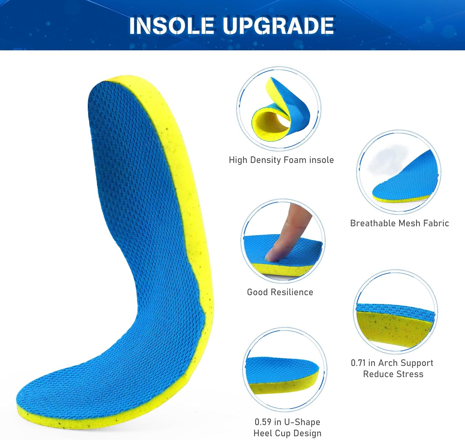 YESKIS Toddler Boys Girls Light Up Shoes LED Flashing Lightweight Mesh Breathable Adorable Running Sneakers for Toddler and Little Kid - Image 4