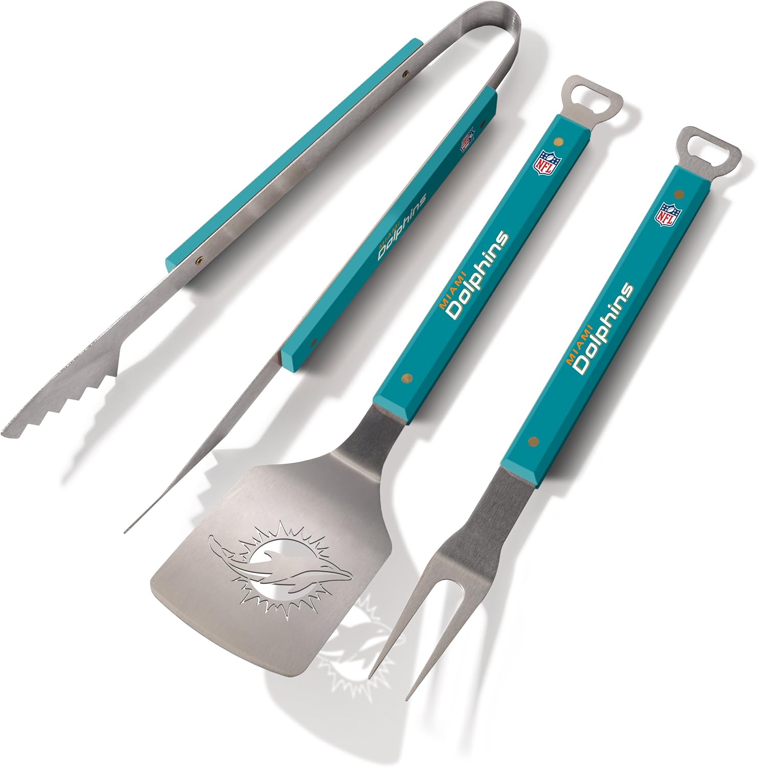 YouTheFan NFL Spirit Series 3-Piece BBQ Set Miami Dolphins