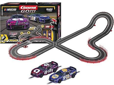 Carrera GO!!! Electric Powered Slot Car Racing Kids Toy Race Track Set 1:43 Scale, NASCAR Talladega Competition