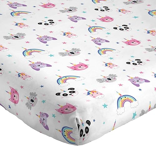 Miniatura 6 de Jay Franco - Juego de sábanas infantiles de 3 piezas de Trend Collector Unicorn Squad, supersuaves y acogedoras, hechas de microfibra, resistentes a