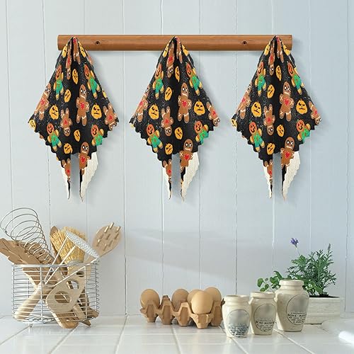 Miniatura 5 de Halloween Scarecrow 6 Pack Fast Drying Microfiber Dish Towels Print Quality Flour Sack Kitchen Towels for Restaurant Oven