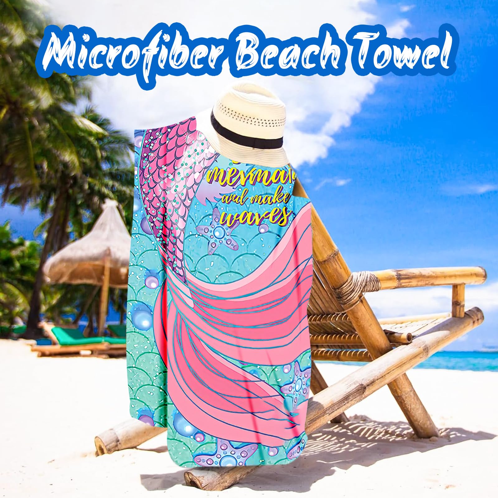 Telo Mare Microfibra XXL 90x180 Cm - Asciugamano Spiaggia Leggero E Antisabbia - Foto 6