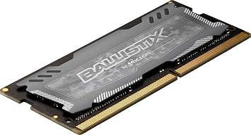 Ballistix Crucial Sport LT 2666 MHz DDR4 DRAM Laptop Gaming Memory Single 8GB CL16 BLS8G4S26BFSD (Gray)