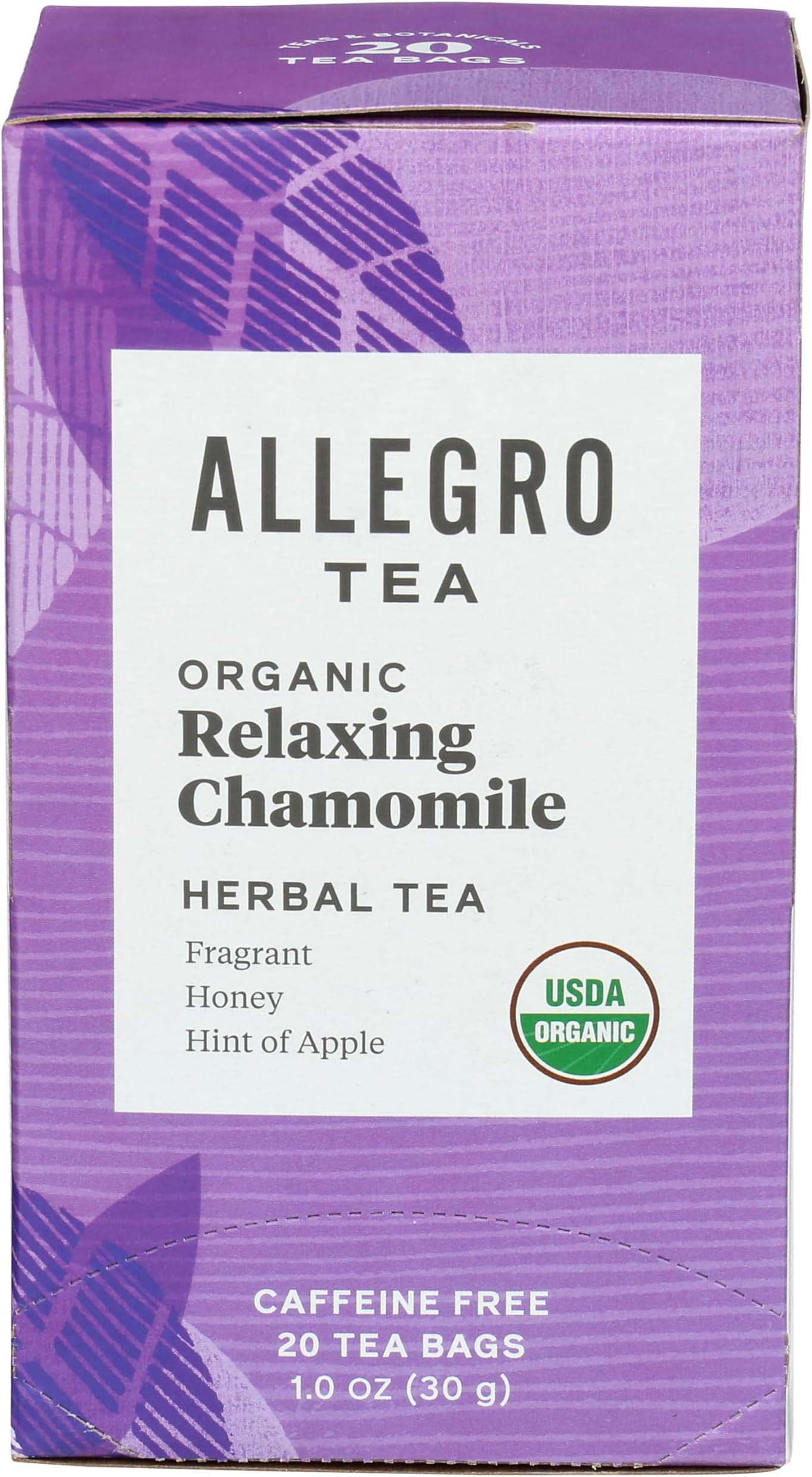 Allegro Tea, Organic Relaxing Chamomile Tea Bags, 20 ct
