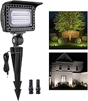 Vista 1 de Gardenreet Luz de Inundación LED de Bajo Voltaje - Luz de Lavado de Pared de Paisaje de 7W, 12V al Aire Libre, IP65 Impermeable, Ángulo Ajustable