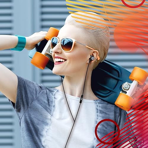 Miniatura 5 de Maxell 199621, auriculares con cable con micrófono incorporado y calidad de sonido dinámica - Cómodas puntas de silicona con cable súper elástico -