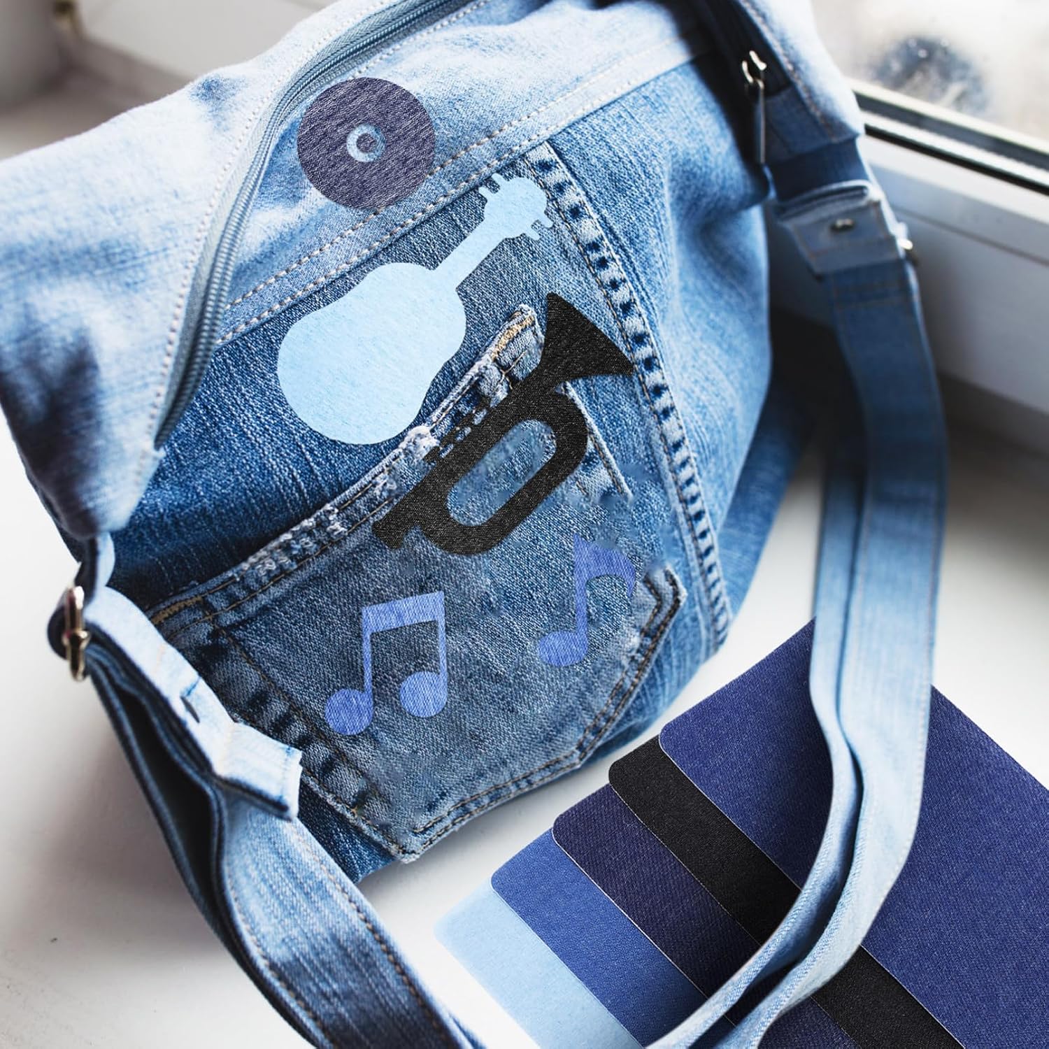 15 Pcs Iron Jean Patches for Clothing Repair Appliques for Durable Adhesive Fabric Patches Easy to Use for Mending and Decorating Jeans Jackets and More