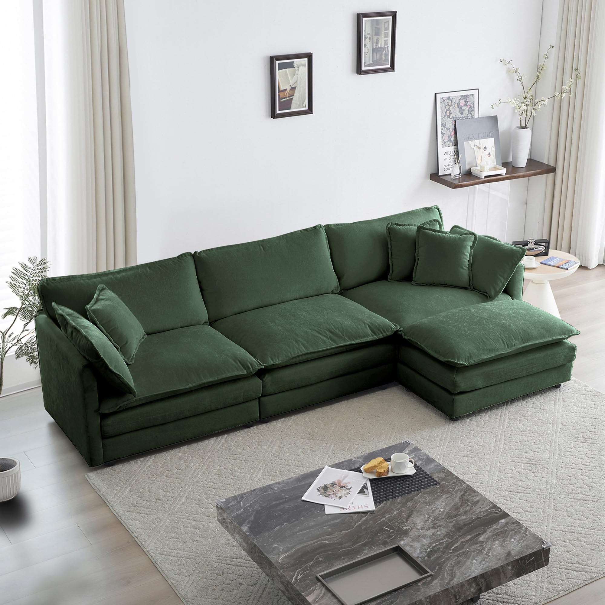 オットマン・スツール Ottoman sofa - Green オットマン・スツール Ottoman sofa - Green Modular Single