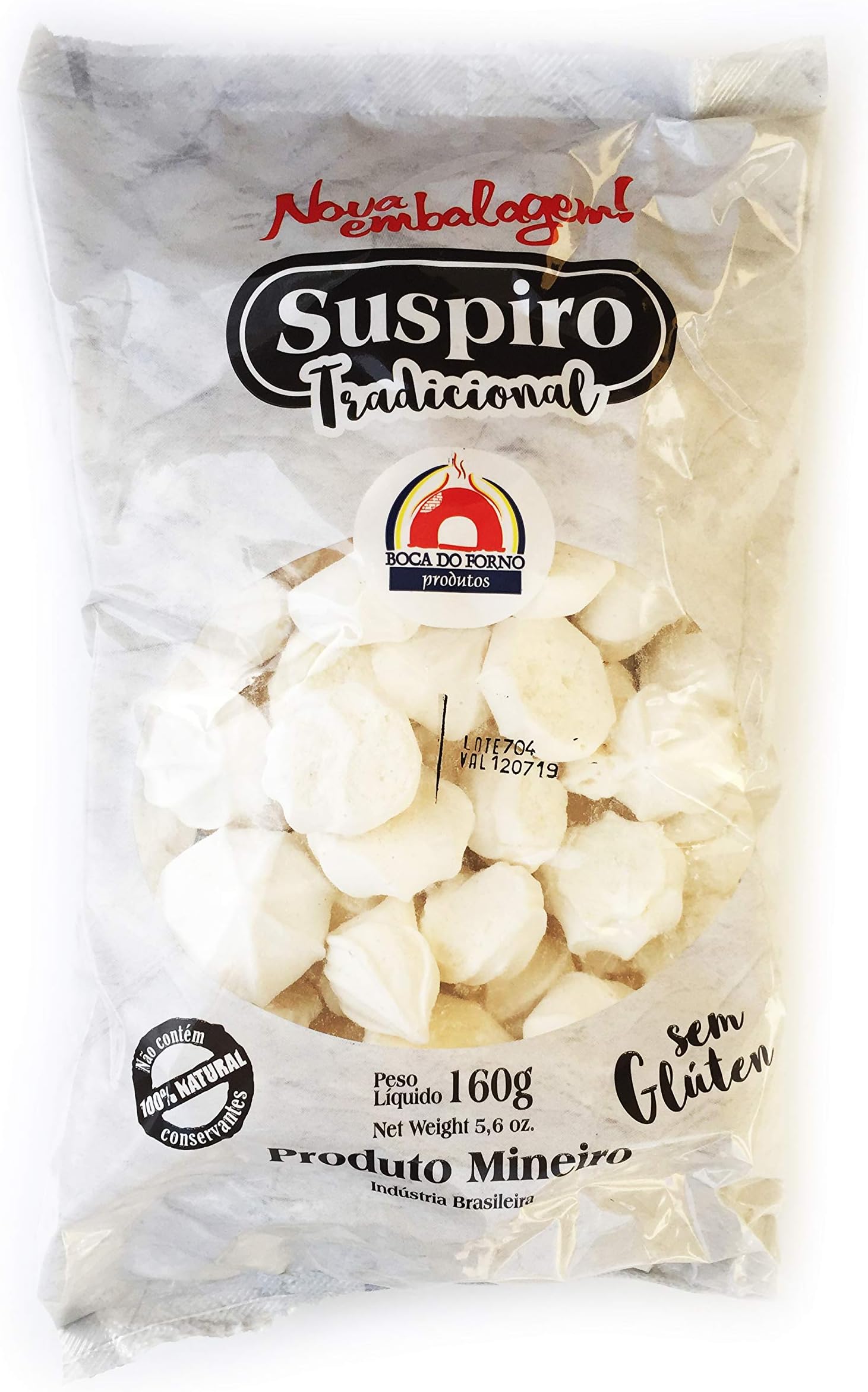 Suspiro Boca do Forno Meringue Cookies 160gr 6 Pack