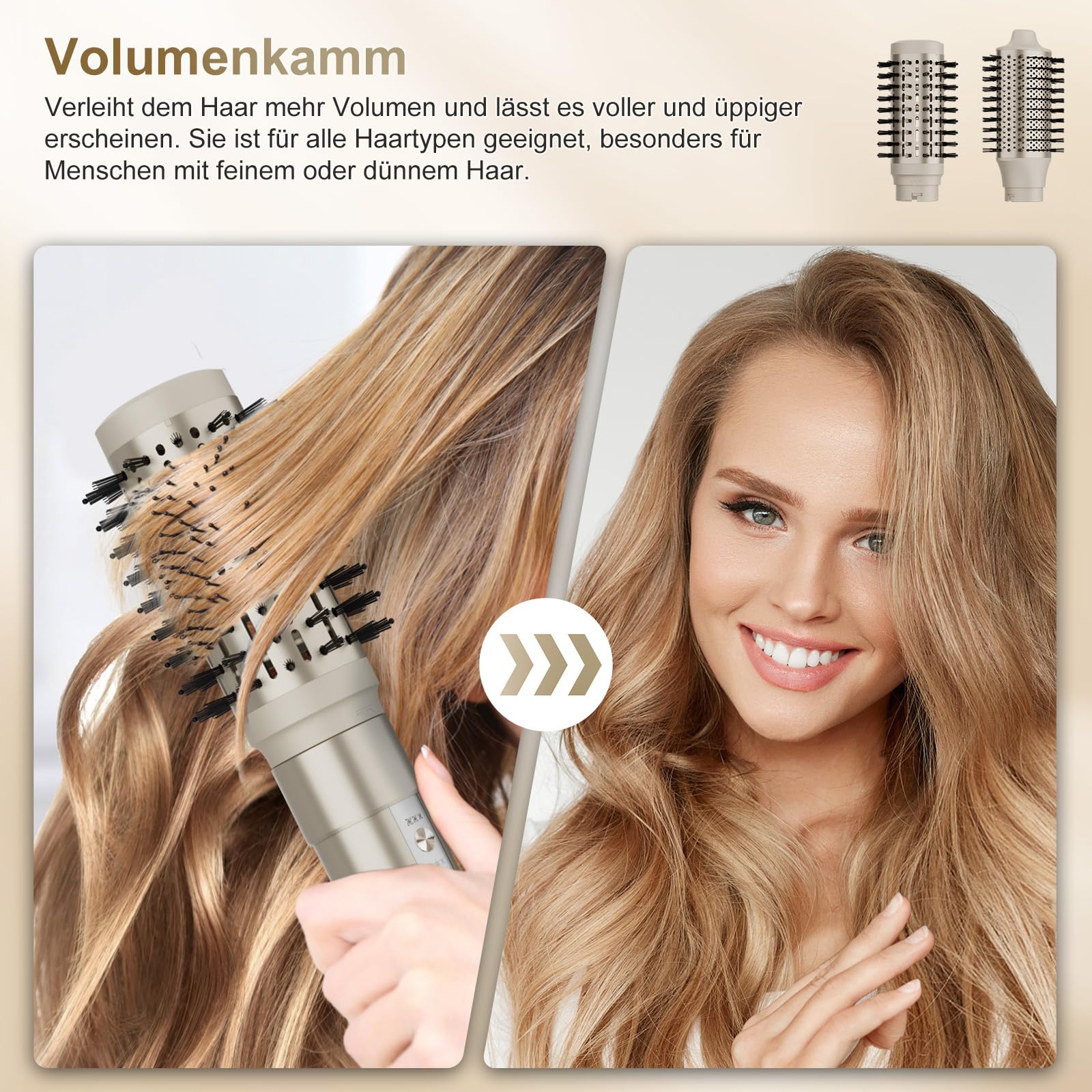 7MAGIC 6-in-1 Airstyler Set mit Lockenstab und Glätteisen Ansicht 5