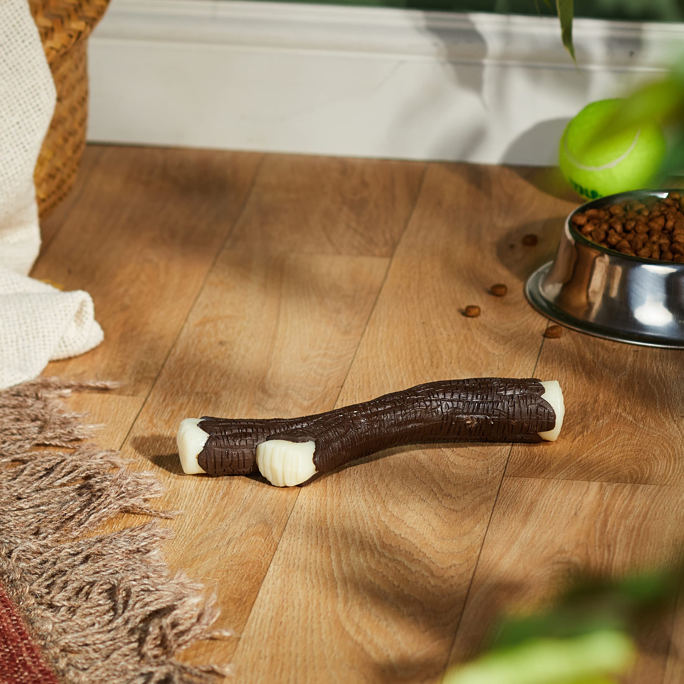Nylabone Extreme Tough Dog Chew Toy – Wooden Stick Shape, Bacon Flavor, For Aggressive Chewers Over 23 Kg – Helps Clean Teeth & Reduce Destructive Chewing - View #11