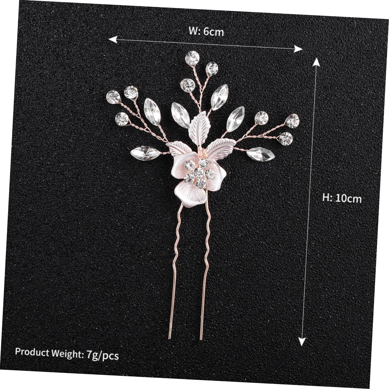 Ipetboom 6pezzi Pettini Per Da Sposa Con Foglie e Fiori Accessori Eleganti Per Matrimoni Cerimonie e Occasioni Speciali Combinazione Di Pettine e Hairpin Per Look Sofisticati Hs Hs
