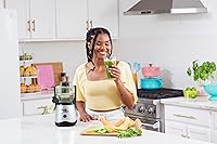 Vista 7 de Magic Bullet® Mini Exprimidor, Ahorro de Espacio en la Encimera, Canal de Alimentación de 2 Pulgadas para Frutas y Verduras, 400W, Diseño Compacto